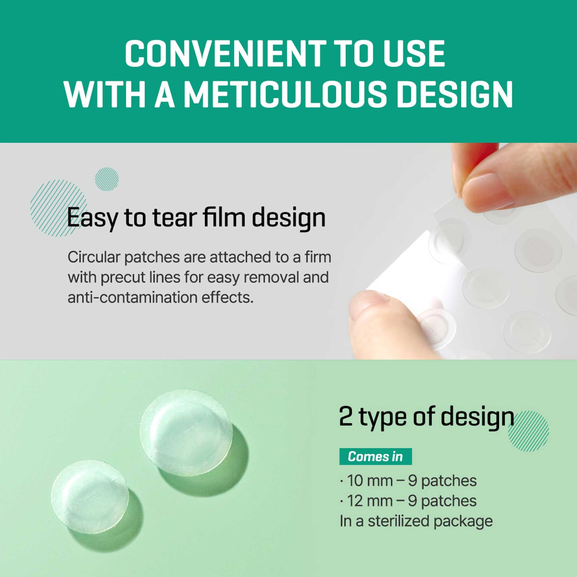 SOME BY MI 30 Days Miracle Clear Spot Patch - Pack of 5, 90 Counts, 2 Size(10mm 45Counts, 12mm 45Counts) - Invisible Hydrocolloid Skin Trouble and Pimple Patch with No Irritation - Korean Skin Care - Image 7