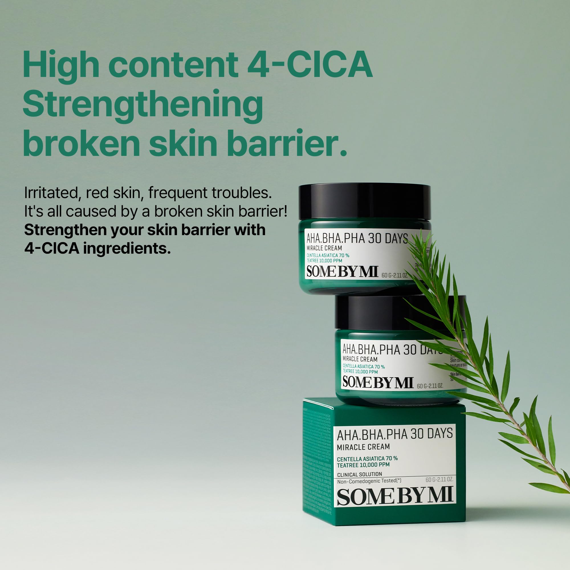 SOME BY MI AHA BHA PHA 30 Days Miracle Cream - 2.02oz, 60ml - Mild Exfoliating Salicylic Acid & Centella Face Moisturizer for All Skin Types - Daily Soothing & Clarifying Face Cream - Korean Skin Care - Image 5