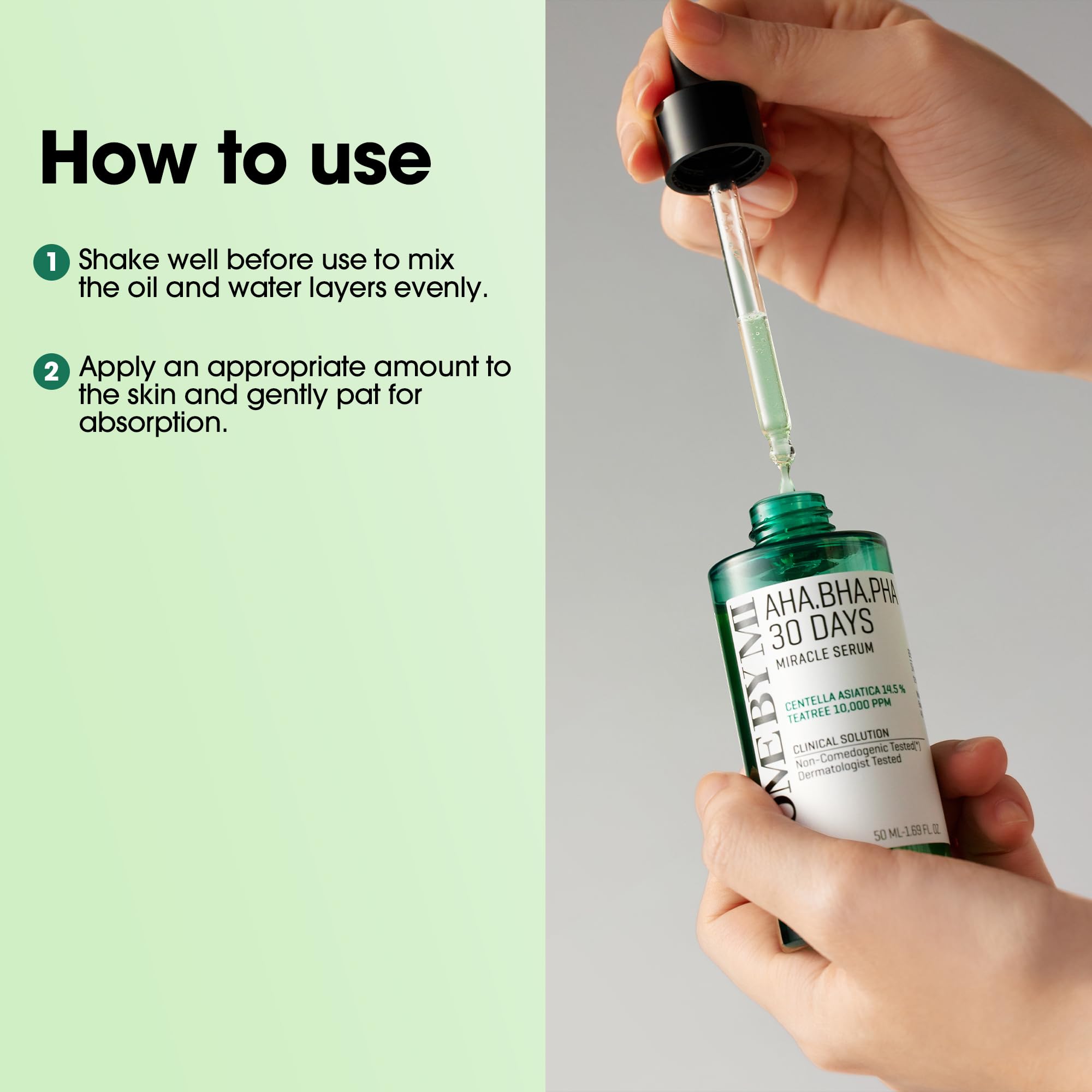 SOME BY MI AHA BHA PHA 30 Days Miracle Serum - 1.69oz, 50ml - Daily Centella Ampoule Serum with Niacinamide for Soothing, Calming and Clear Skin - Pore, Sebum and Blackhead Care - Korean Skin Care - Image 7