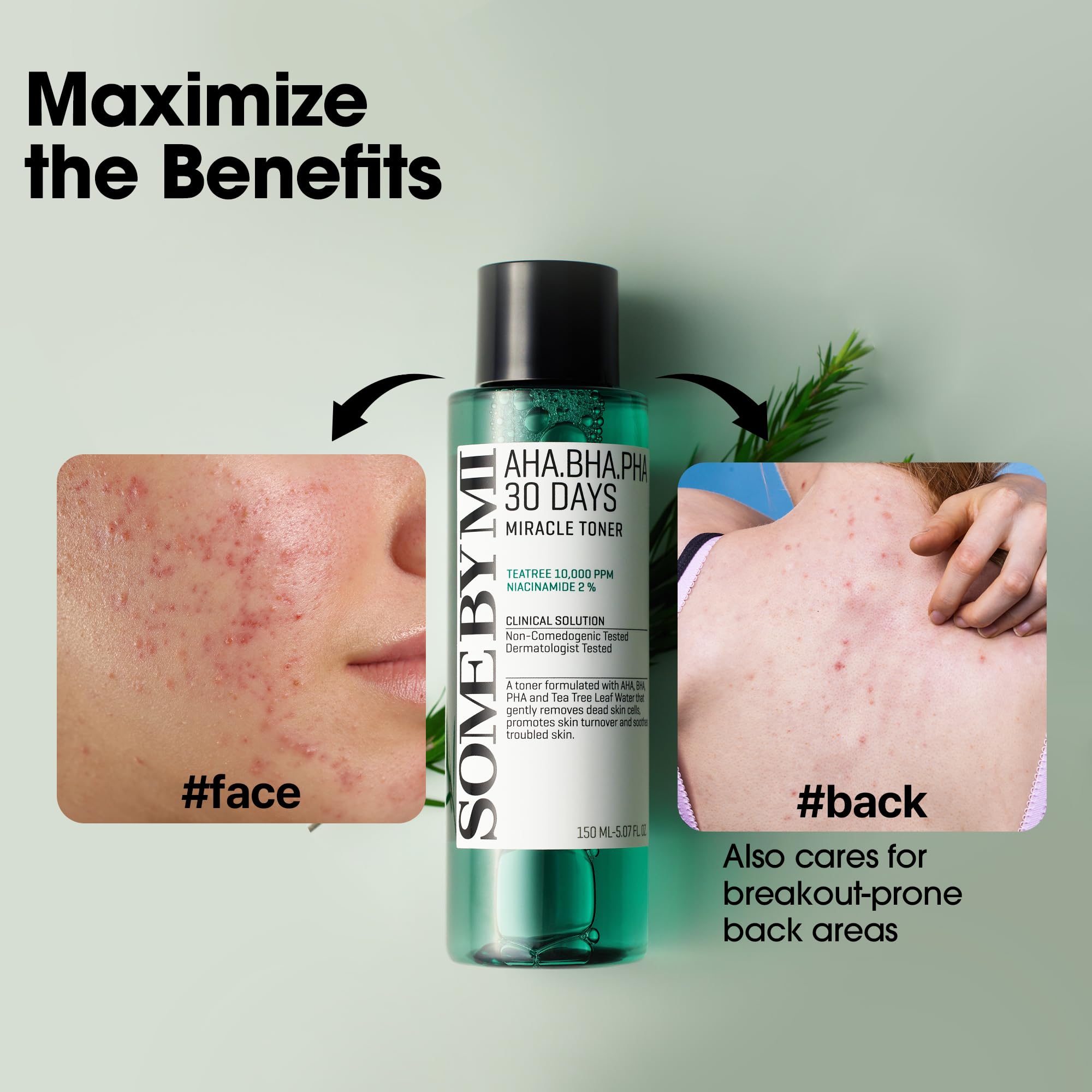 SOME BY MI AHA BHA PHA 30 Days Miracle Toner – 5.07oz, 150ml – Korean Salicylic Acid Exfoliating Face Toner for All Skin Types – Daily Pore Care & Oil Control with 2% Niacinamide – Korean Skin Care - Image 8