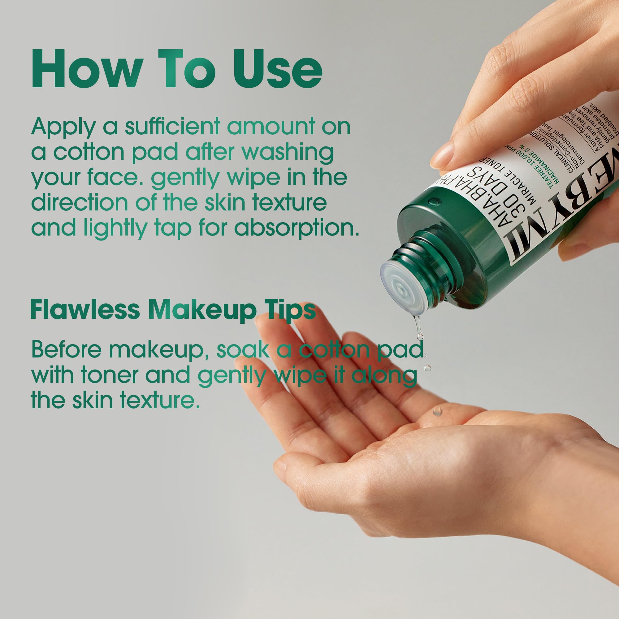 SOME BY MI AHA BHA PHA 30 Days Miracle Toner & Miracle Acne Clear Body Cleanser - Image 8