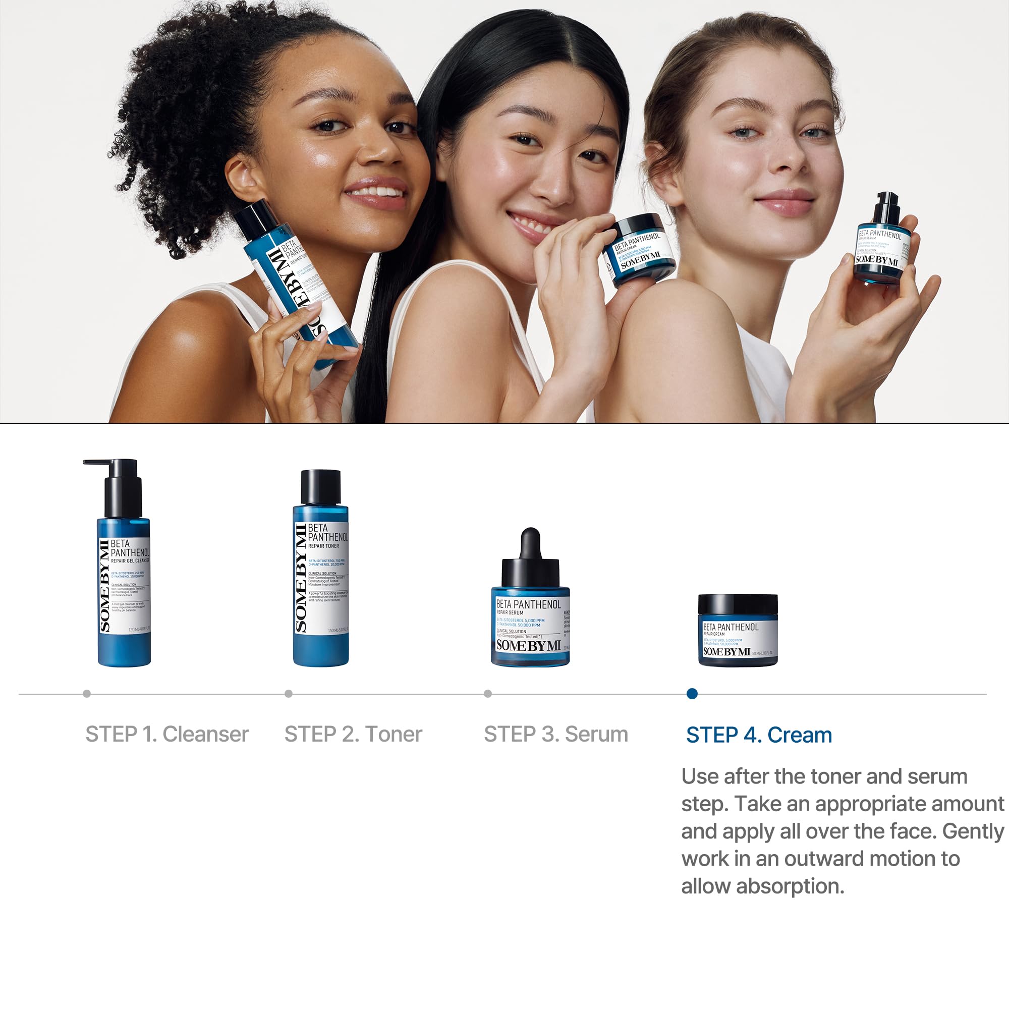 SOME BY MI Beta-Panthenol Repair Cream – 1.69oz, 50ml – Hydrating Face Moisturizer with Panthenol & Redness Relief – Skin Barrier Repair & Soothing Face Cream with Beta-Sitosterol – Korean Skin Care - Image 7