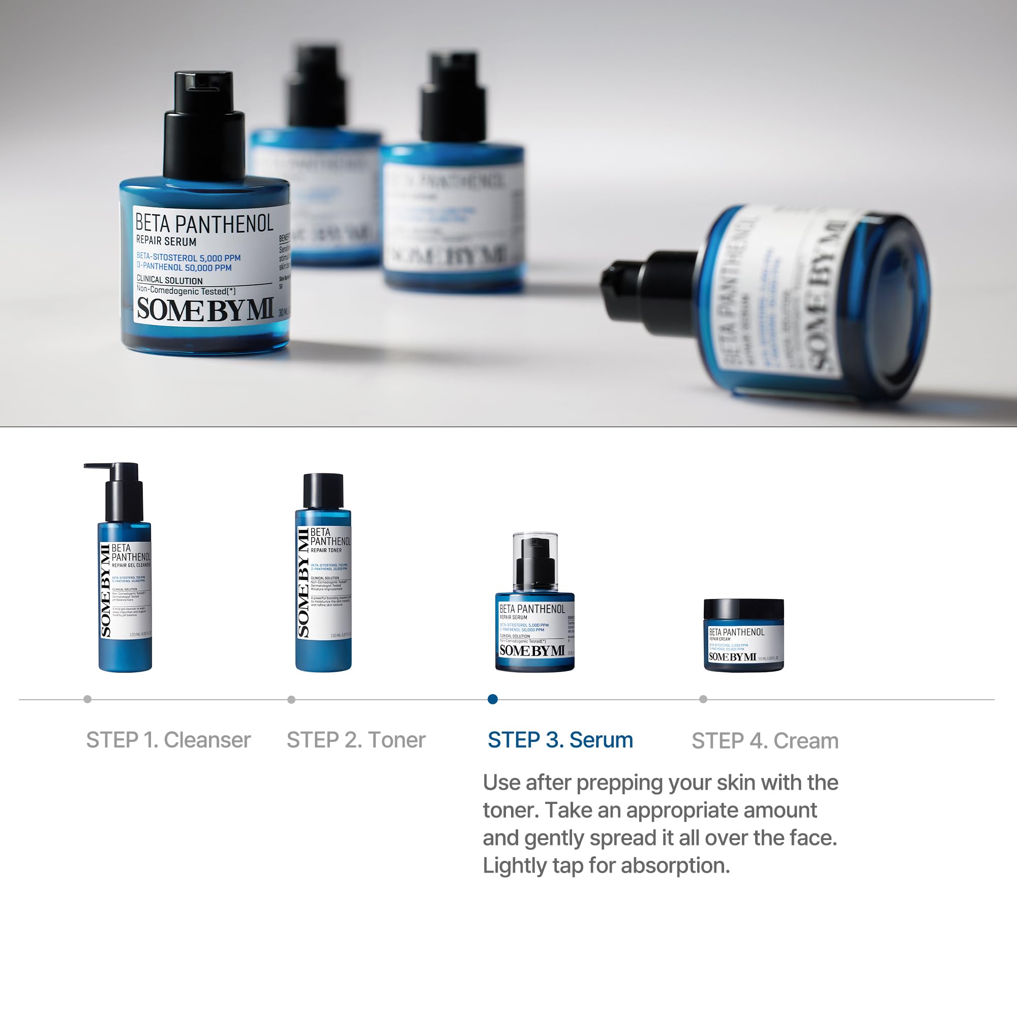 SOME BY MI Beta-Panthenol Repair Serum – 1.01oz, 30ml – Korean Hydrating Hyaluronic Acid Serum for Face – Daily Barrier Repair & Soothing Formula with Beta-Sitosterol & Panthenol – Korean Skin Care - Image 7