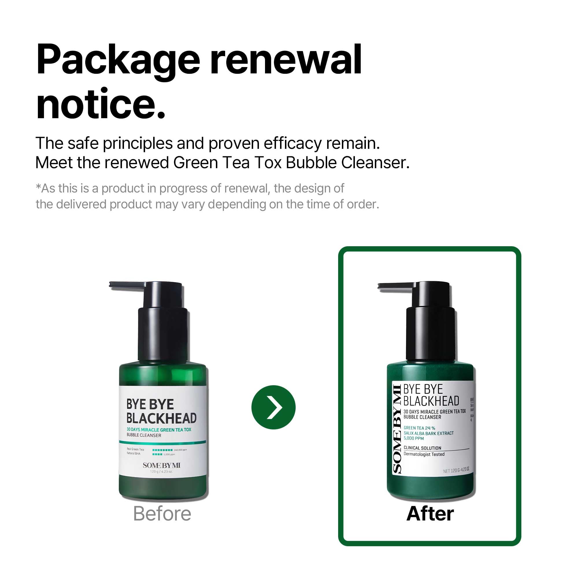 SOME BY MI Bye Bye Blackhead 30 Days Miracle Green Tea Tox Bubble Cleanser – 4.23oz, 120g – Korean Face Wash & Bubble Face Mask – Daily Blackhead-Removing Pore Minimizer for Face – Korean Skin Care - Image 7