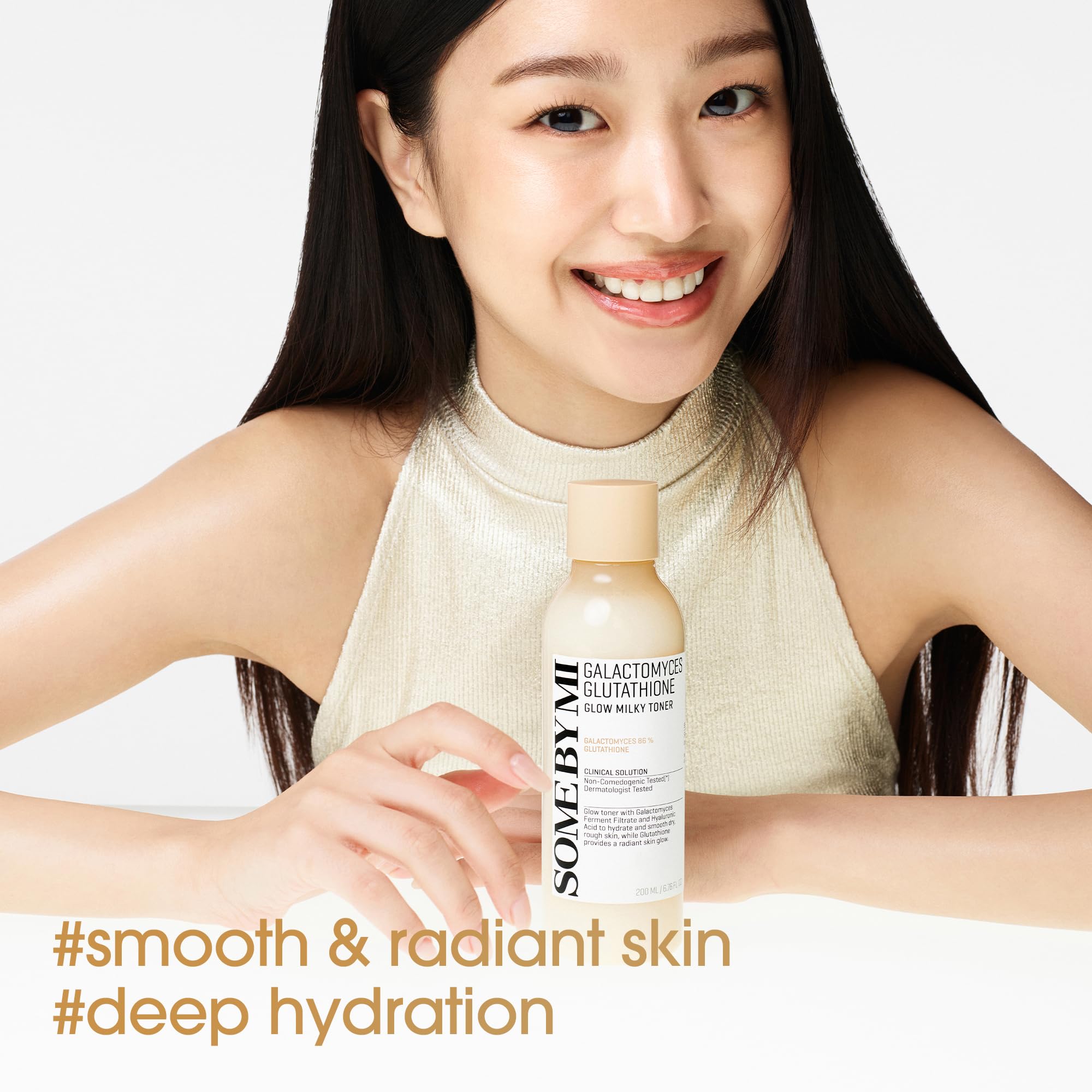 SOME BY MI Galactomyces Glutathione Glow Milky Toner - 6.76Oz, 200ml - Hydrating Korean Milky and Rice Toner with Glutathione & Vitamin C for Smooth, Radiant Skin - Korean Skin Care - Image 4