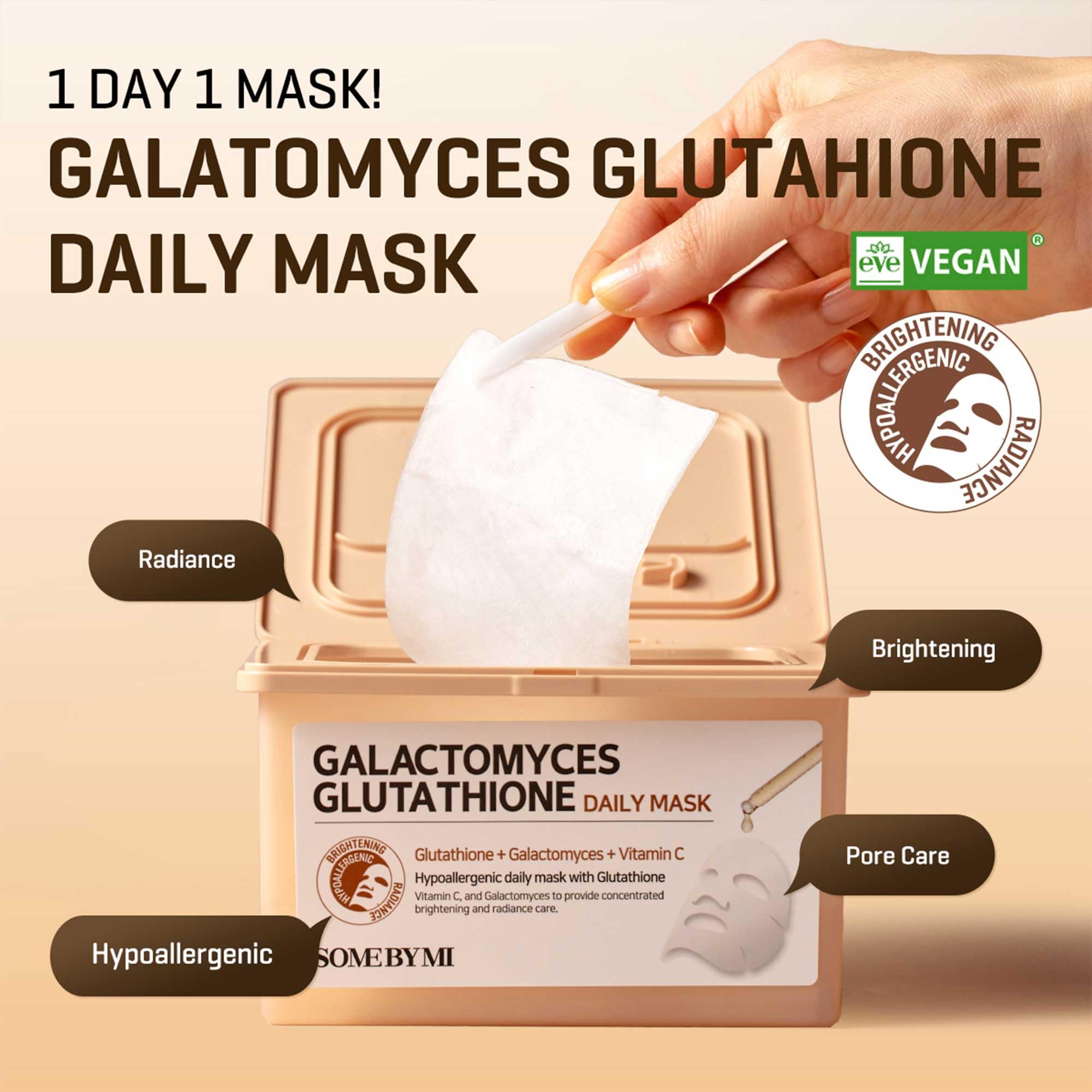 SOME BY MI Galactomyces Pure Vitamin C Glow Toner & Glutathione Daily Mask - Image 5