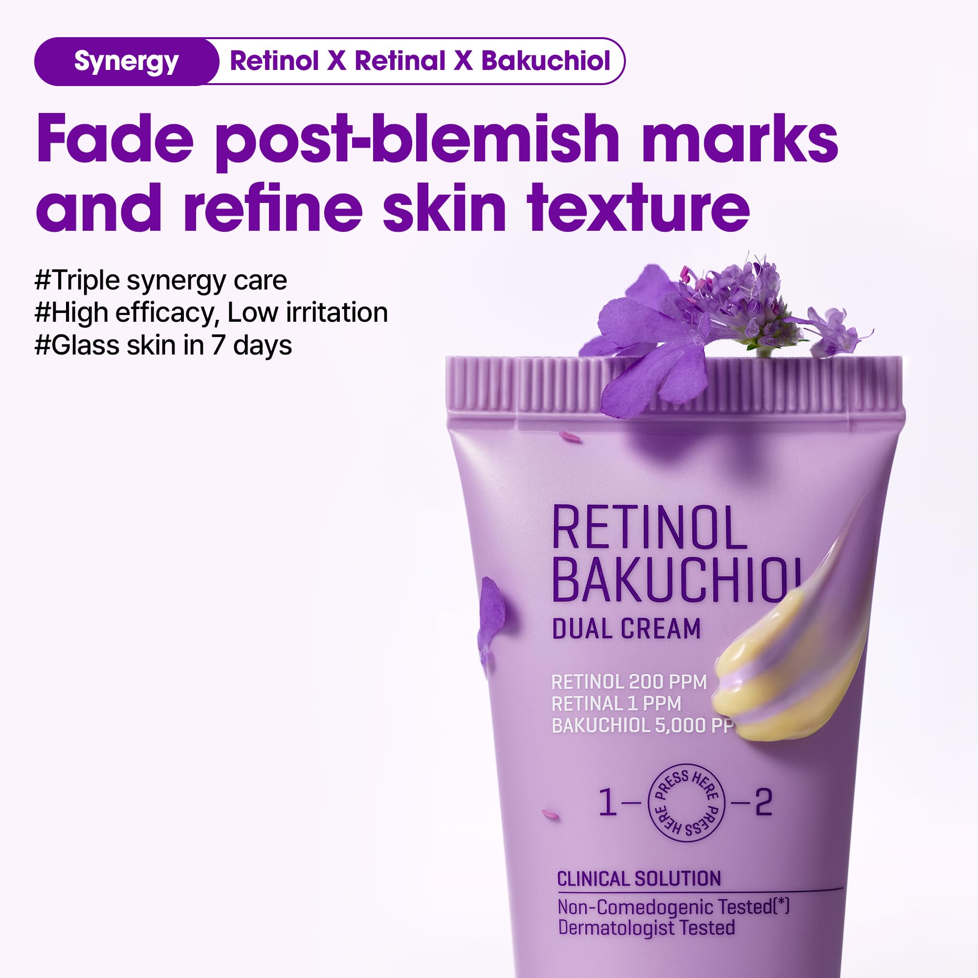 SOME BY MI Retinol Bakuchiol Dual Cream – 1.69oz, 50ml – Korean Collagen & Retinol Face Moisturizer for Glass Skin – Barrier & Soothing Care with Niacinamide, Panthenol & Vitamin E – Korean Skin Care - Image 7