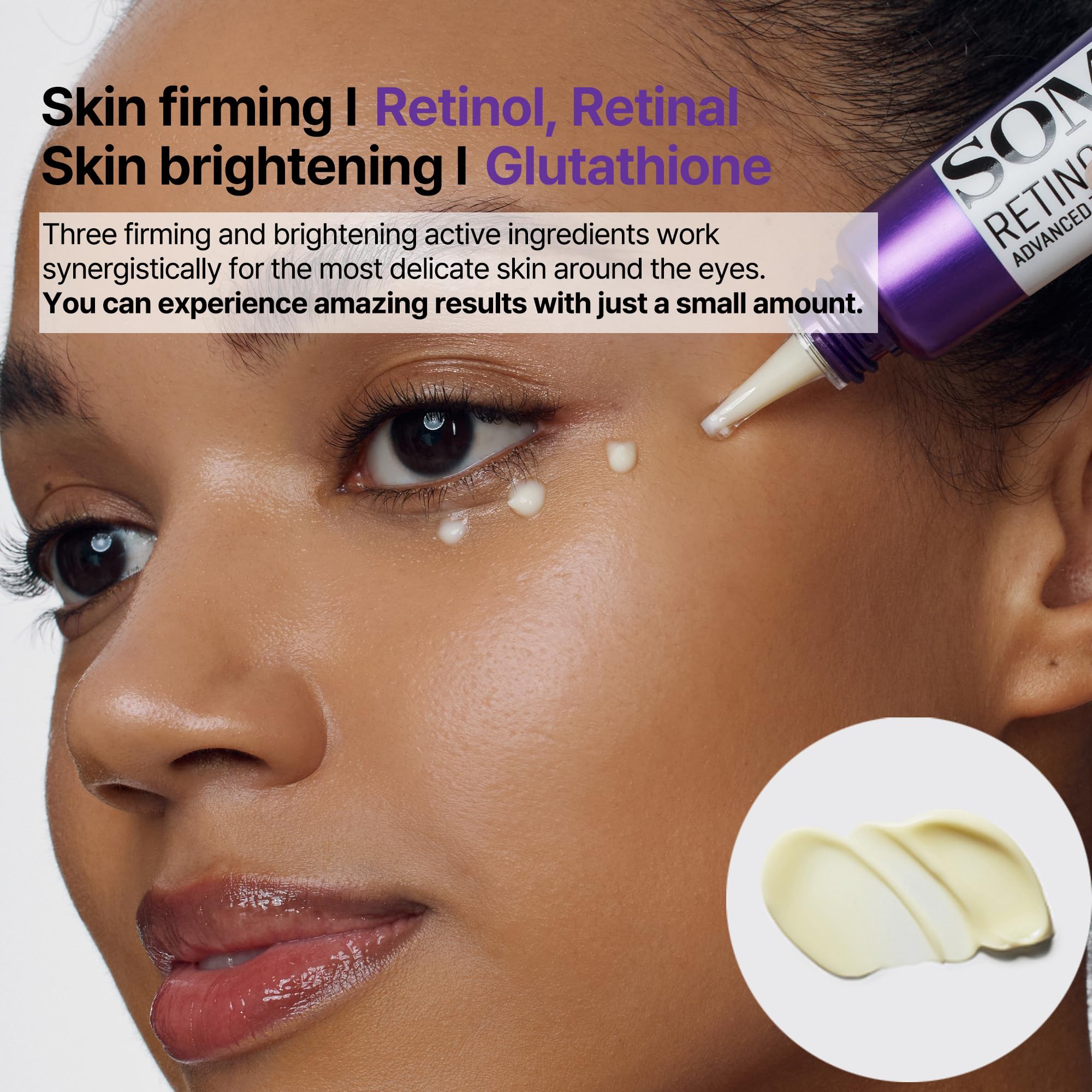 SOME BY MI Retinol Intense Advanced Triple Action Eye Cream – 1.01Oz, 30ml – Korean Retinol Under Eye Cream Anti Aging for Fine Lines – Brightens Dark Circles & Smooths Skin Texture – Korean Skin Care - Image 3