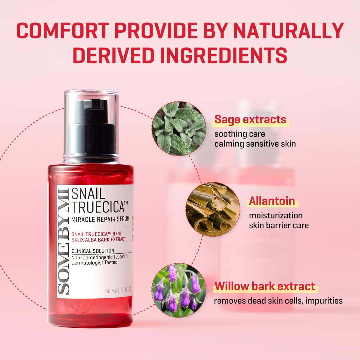 SOME BY MI Snail Trucica Miracle Repair Serum - 1.69Oz, 50ml - Made from Snail Mucin for Sensitive Skin - Daily Repair Face Serum for Post Acne Marks and Strengthen Skin Barrier - Korean Skin Care - Image 5