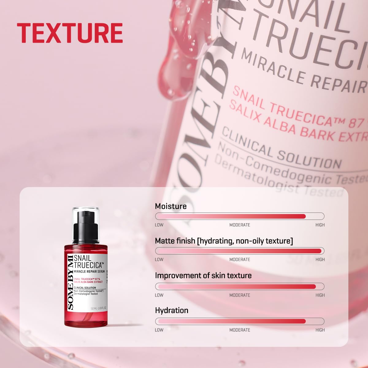 SOME BY MI Snail Trucica Miracle Repair Serum - 1.69Oz, 50ml - Made from Snail Mucin for Sensitive Skin - Daily Repair Face Serum for Post Acne Marks and Strengthen Skin Barrier - Korean Skin Care - Image 6