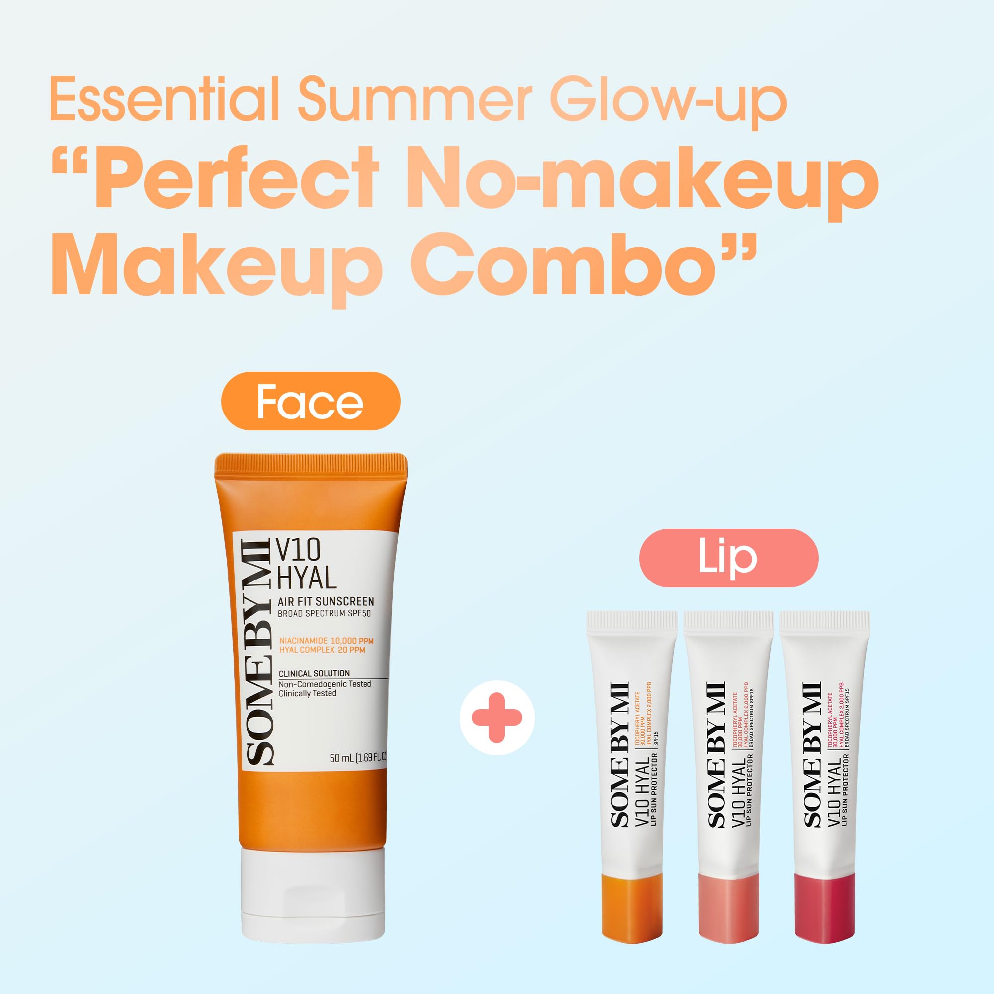 SOME BY MI V10 Hyal Air Fit Sunscreen & 2EA Lip Sun Protector Clear - Image 9