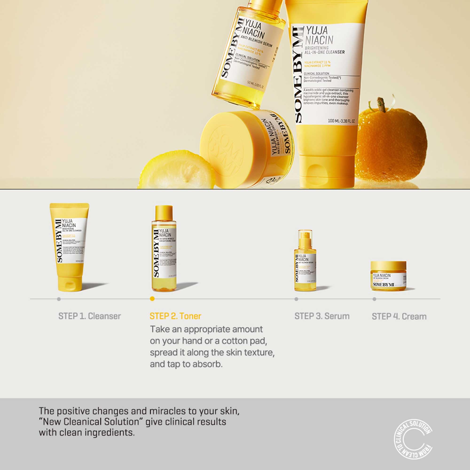 SOME BY MI Yuja Niacin 30 Days Miracle Brightening Toner – 5.07oz, 150ml – Korean 5% Niacinamide Toner for Dull-Looking Skin – Dark Spot Remover for Face with 12 Types of Vitamins – Korean Skin Care - Image 6